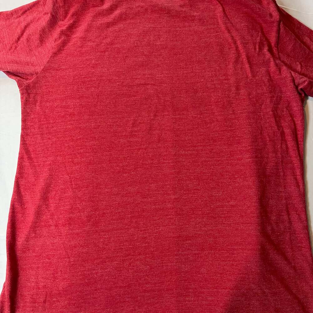 New York Rangers Distressed Team Primary Logo Tri-Blend T-Shirt - Red - Picture 5 of 5